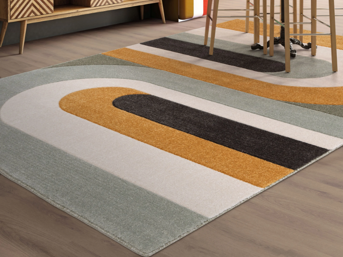 COPENAGHEN - Rectangular polypropylene rug with geometric shapes _ De Dimora